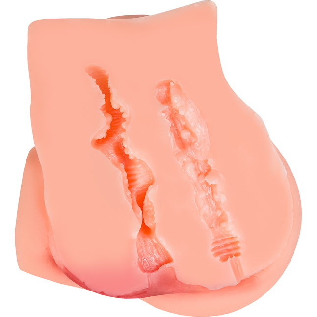 Реалистичный мастурбатор в форме попки с двумя любовными входами. Фотография 4.