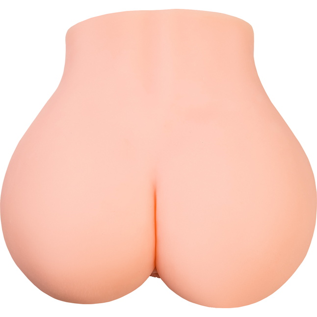 Телесный мастурбатор в форме попки с 2 любовными входами. Фотография 5.