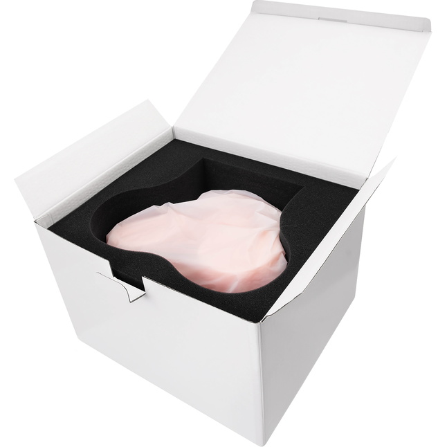 Телесный мастурбатор в форме попки с 2 любовными входами. Фотография 8.