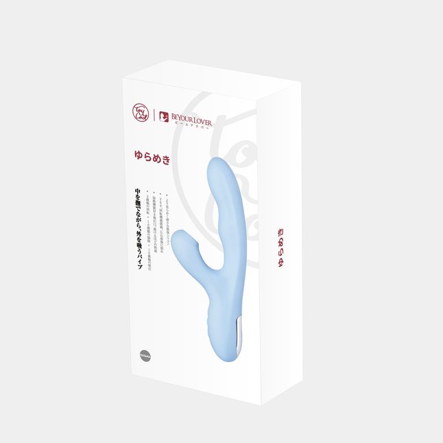 Голубой вибратор с ротацией и вакуумной стимуляцией BeYourLover Rosubi. Фотография 6.