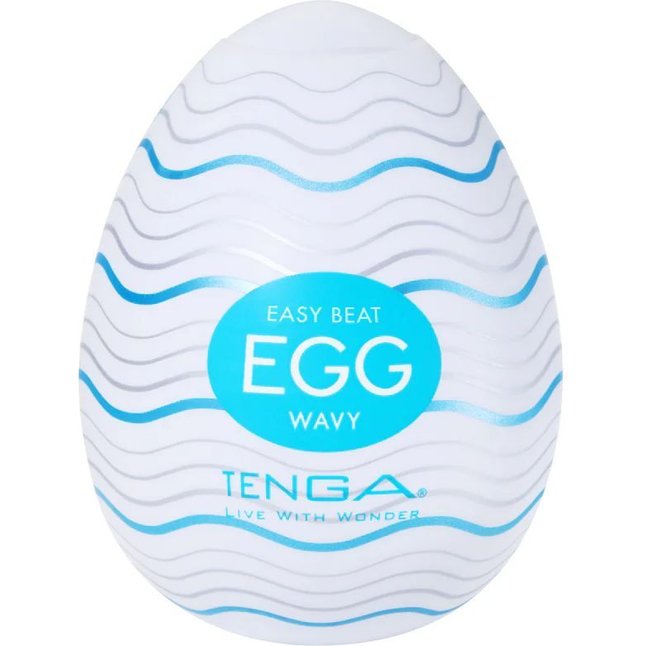 Мастурбатор-яйцо Tenga Egg Wavy - EGG Series