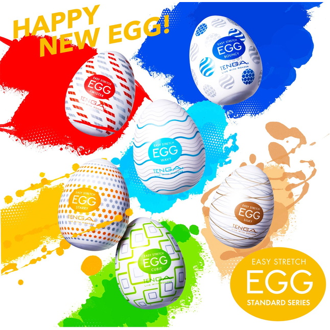 Мастурбатор-яйцо Tenga Egg Cubic - EGG Series. Фотография 4.