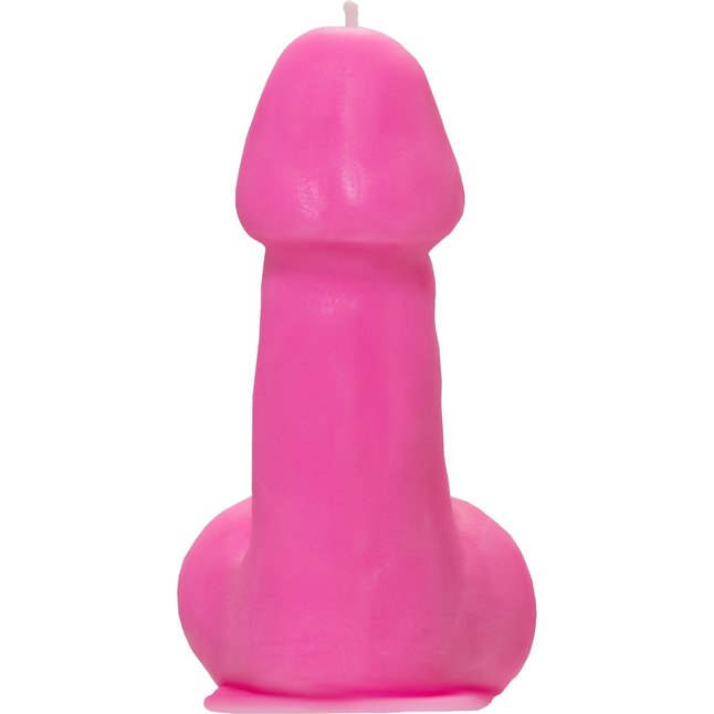 Розовая свеча в форме пениса - 47 гр. Фотография 5.
