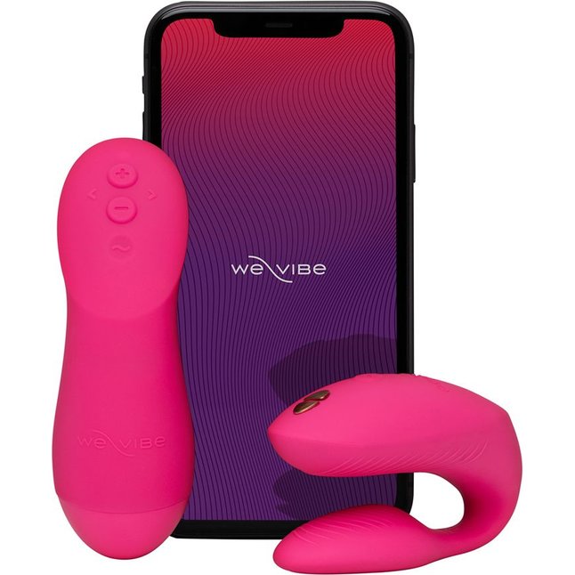 Розовый вибратор для пар We-Vibe Chorus Pro. Фотография 5.