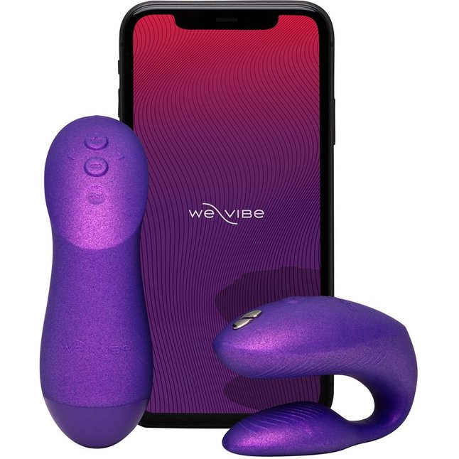 Фиолетовый вибратор для пар We-Vibe Chorus Pro. Фотография 5.
