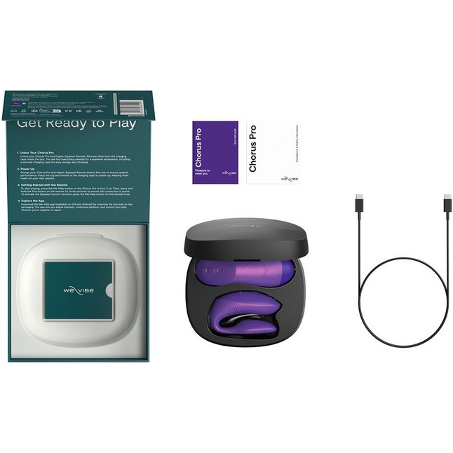 Фиолетовый вибратор для пар We-Vibe Chorus Pro. Фотография 8.