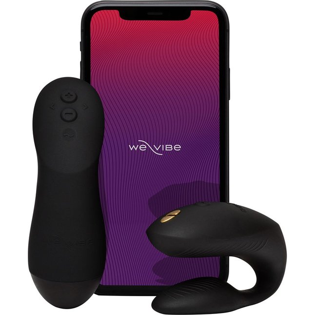 Черный вибратор для пар We-Vibe Chorus Pro. Фотография 5.