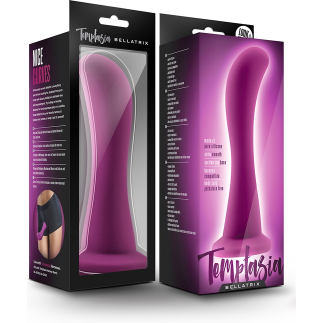 Лиловый изогнутый стимулятор Bellatrix - 15,8 см - Temptasia. Фотография 2.