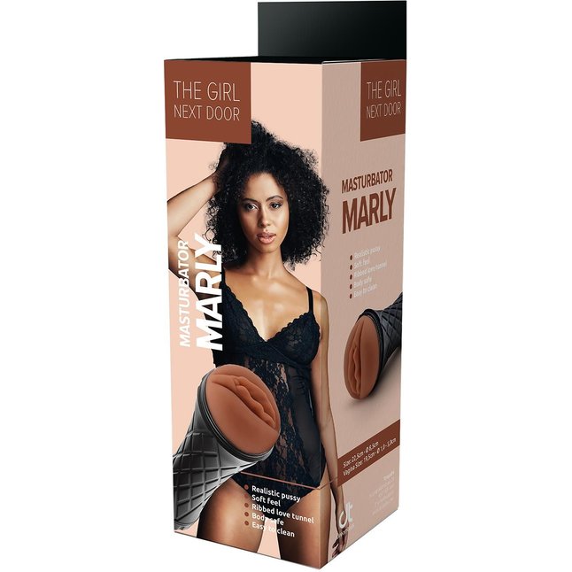 Коричневый мастурбатор-вагина Marly - The girl next door. Фотография 4.
