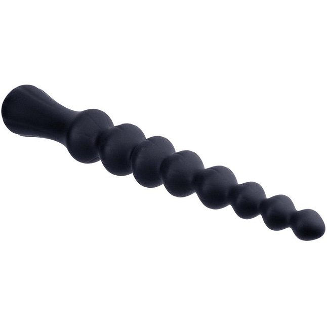 Черная анальная цепочка Beads Hunter - 24,1 см. Фотография 2.