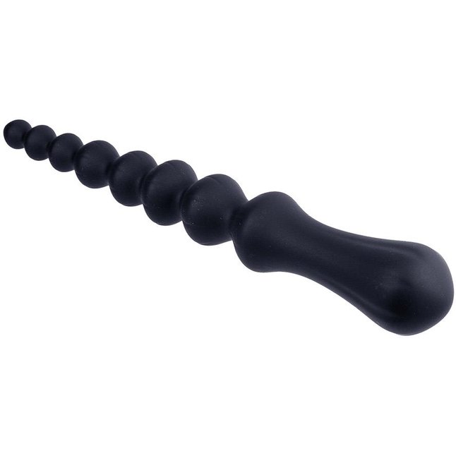 Черная анальная цепочка Beads Hunter - 24,1 см. Фотография 3.