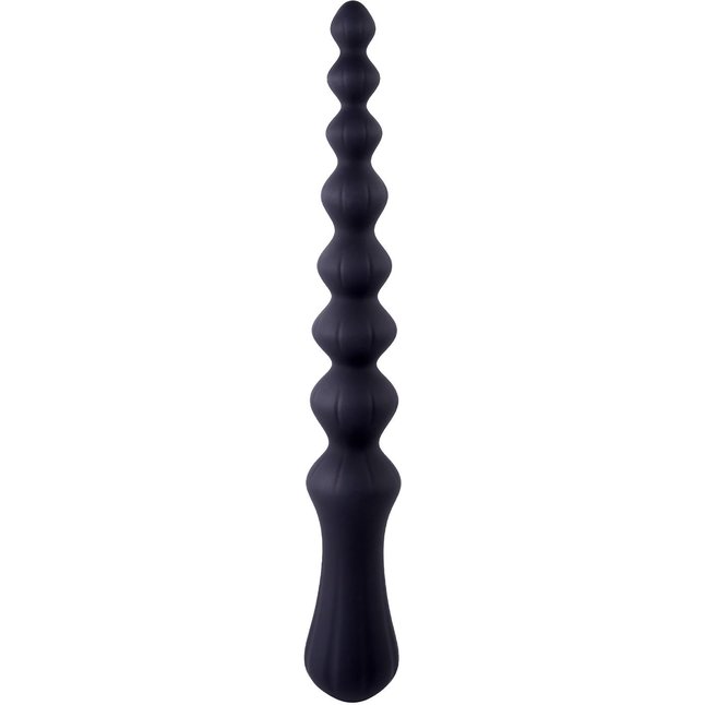 Черная анальная цепочка Beads Hunter - 24,1 см