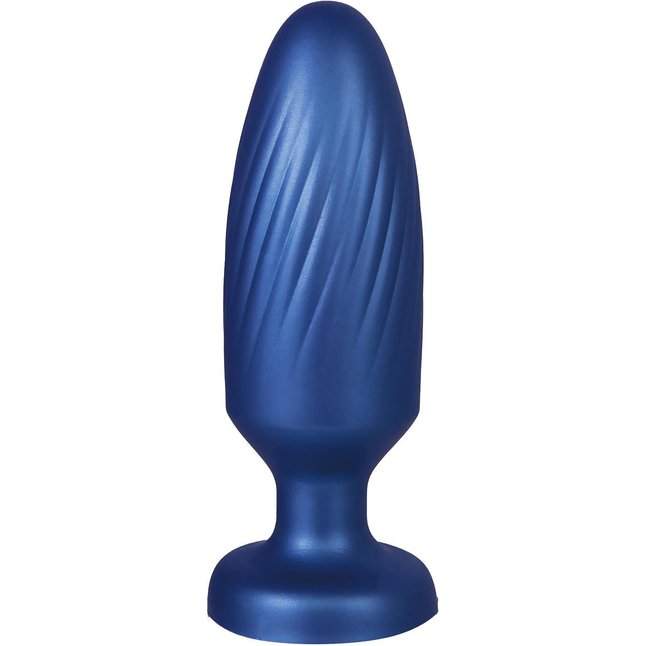 Синяя анальная пробка 4 Inch Silicone Anal Plug - 12 см