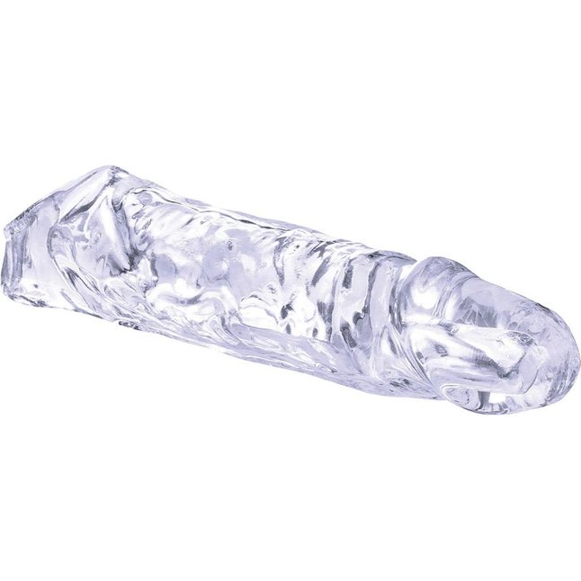 Прозрачная насадка-удлинитель Length Enhancer с подхватом - 16 см. Фотография 3.