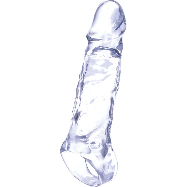 Прозрачная насадка-удлинитель Length Enhancer с подхватом - 16 см