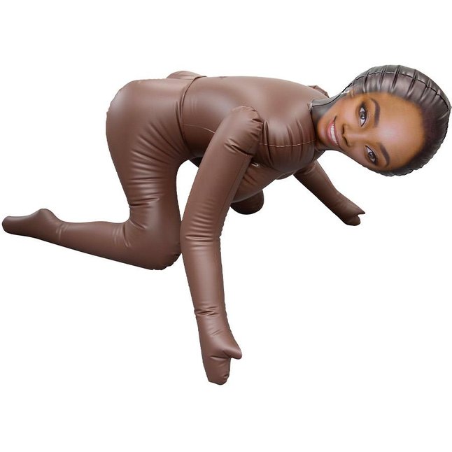 Темнокожая надувная секс-кукла. Фотография 3.