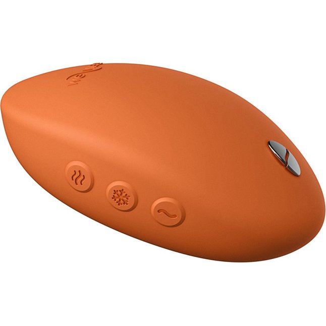 Оранжевый вибратор We-Vibe Temp для температурных игр. Фотография 3.
