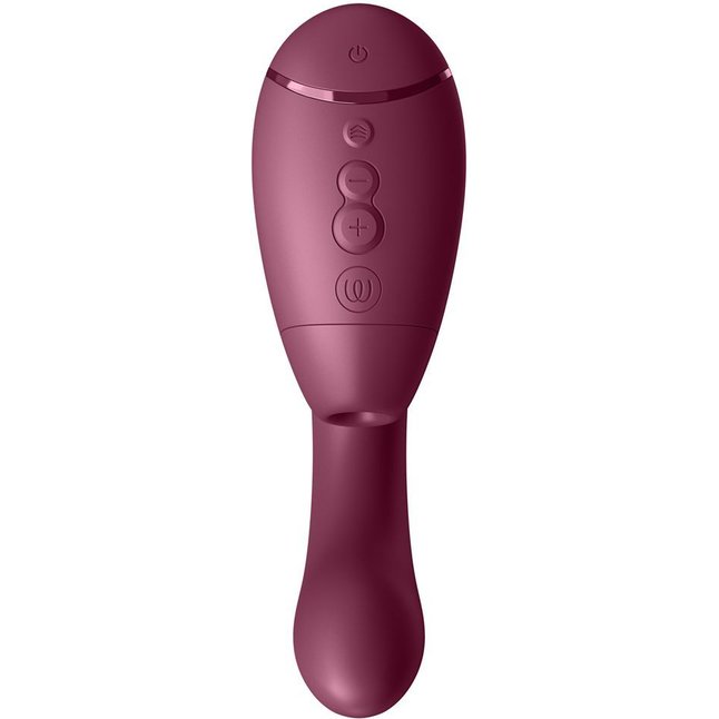 Малиновый двойной стимулятор Womanizer Next Duo. Фотография 2.
