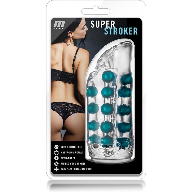 Прозрачный мастурбатор-вагина Super Stroker - M for Men. Фотография 3.