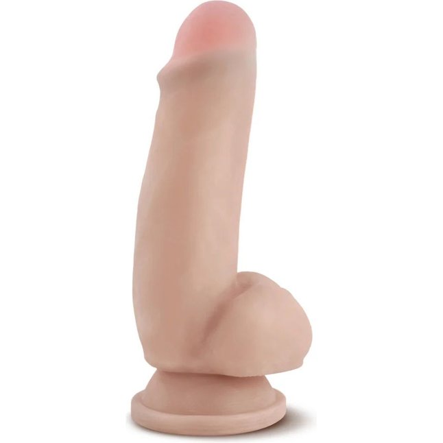 Телесный фаллоимитатор 7 Inch Sensa Feel Fat Boy - 17,7 см - Au Naturel. Фотография 2.