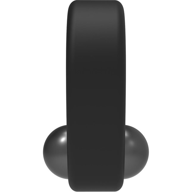Черное эрекционное кольцо Cockring Single Weight - Ramrod. Фотография 4.