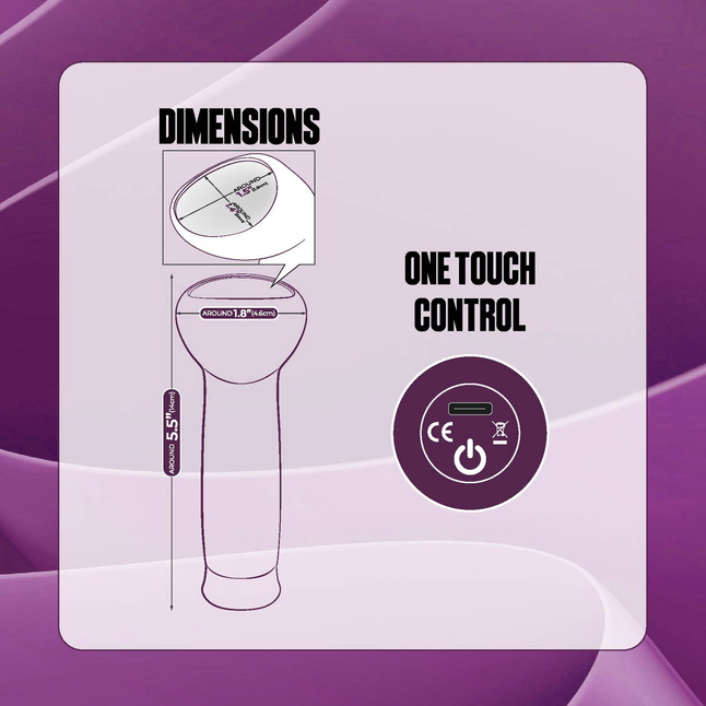 Фиолетовый стимулятор для головки полового члена Glans Stimulator. Фотография 7.