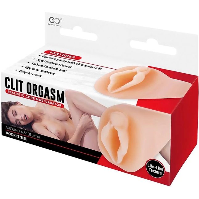 Телесный мастурбатор-вагина Clit Orgasm. Фотография 4.