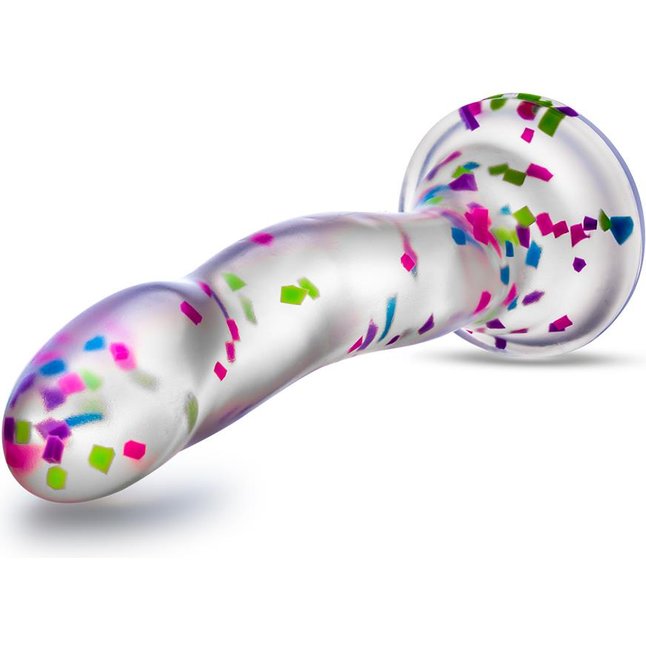 Прозрачный люминесцентный фаллоимитатор Hanky-Panky - 19 см - Neo Elite. Фотография 3.