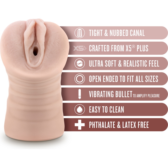 Телесный мастурбатор-вагина Ayumi с вибрацией - Enlust. Фотография 6.