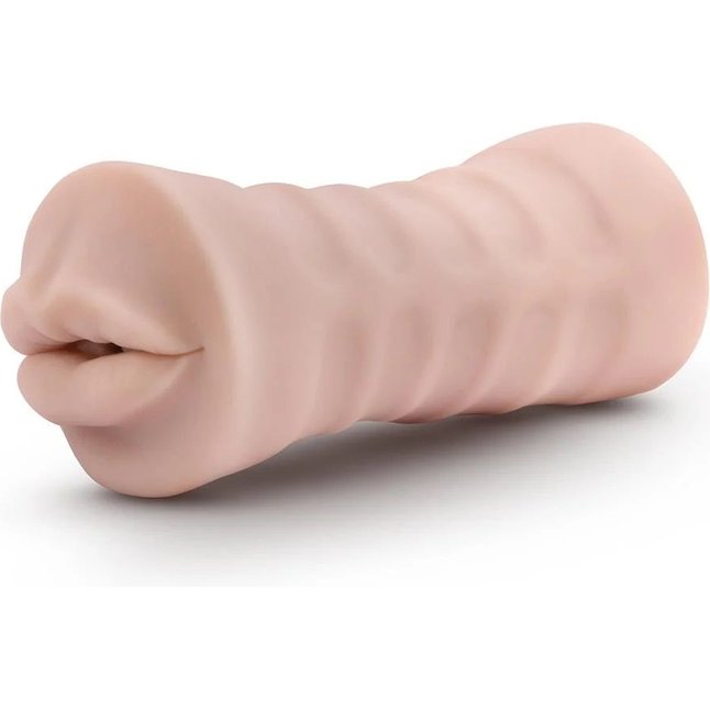 Телесный мастурбатор-ротик Nicole Vibrating Masturbator - Enlust. Фотография 2.