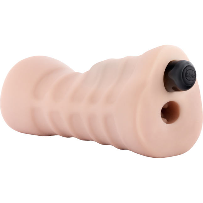 Телесный мастурбатор-ротик Nicole Vibrating Masturbator - Enlust. Фотография 5.