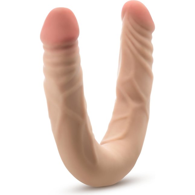 Телесный двусторонний фаллоимитатор 14 Inch Double Dong - 35,6 см - Dr. Skin Plus