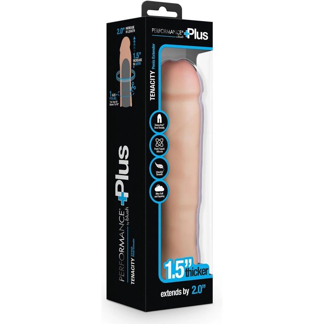 Телесная насадка-удлинитель Tenacity - 21,6 см - Performance Plus. Фотография 5.