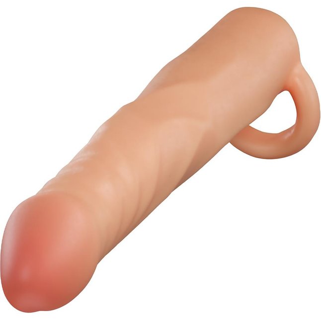 Телесная насадка-удлинитель Fortitude с подхватом - 17,7 см - Performance Plus. Фотография 3.