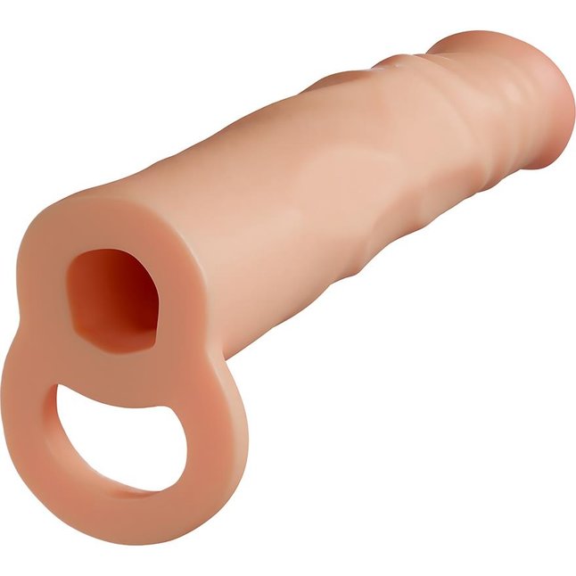 Телесная насадка-удлинитель Fortitude с подхватом - 17,7 см - Performance Plus. Фотография 4.