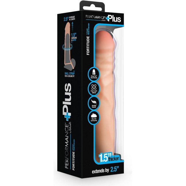 Телесная насадка-удлинитель Fortitude с подхватом - 17,7 см - Performance Plus. Фотография 5.