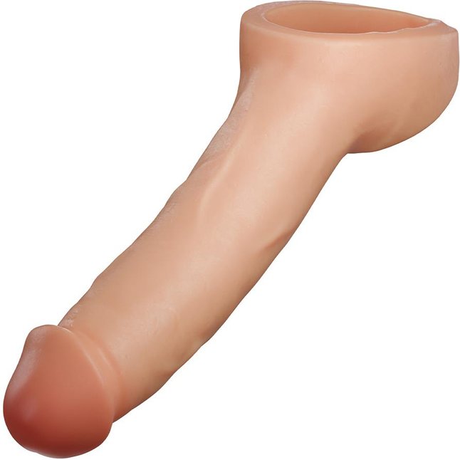 Телесная насадка-удлинитель Thrive 8.75 Inch Realistic Penis Extender Sleeve - 22,2 см - Performance Plus. Фотография 4.