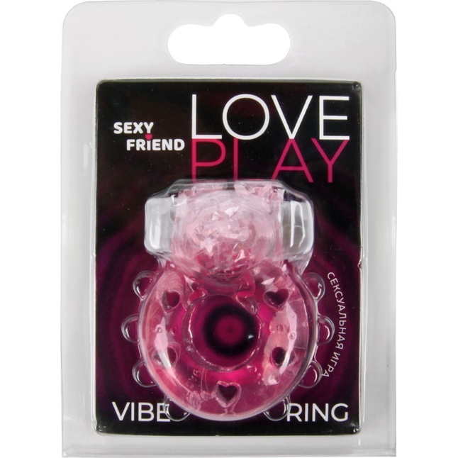 Розовое эрекционное виброкольцо в форме зайчика - SEXY FRIEND СЕКСУАЛЬНАЯ ИГРА. Фотография 3.