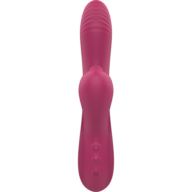 Розовый вибратор-кролик Dual G-Spot Vibe - 22,5 см - Essentials. Фотография 8.