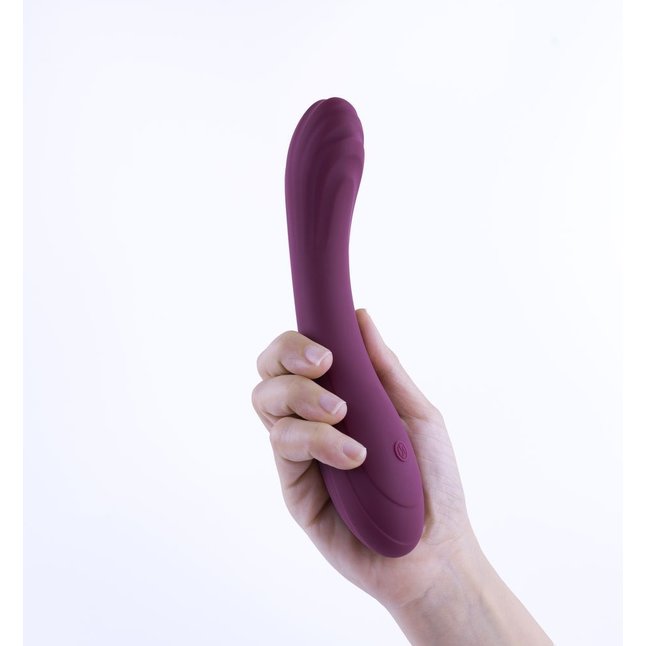 Фиолетовый вибратор Selove CurveRush для симуляции точки G - 20,3 см. Фотография 2.