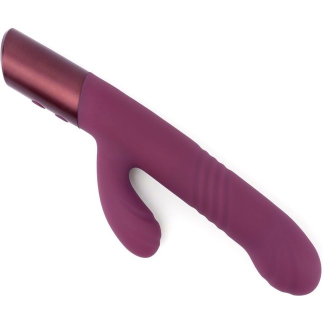 Фиолетовый вибратор Selove Thrusty - 24,4 см. Фотография 2.