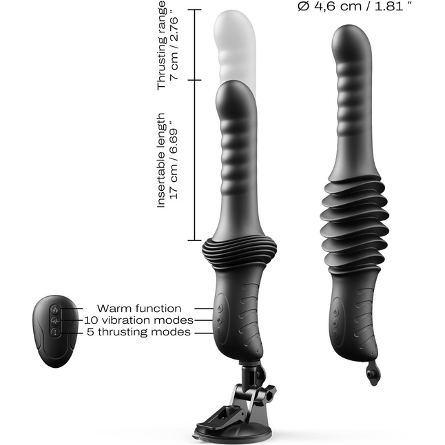 Компактная секс-машина Dorcel Deep Orgasm с возвратно-поступательными движениями. Фотография 3.