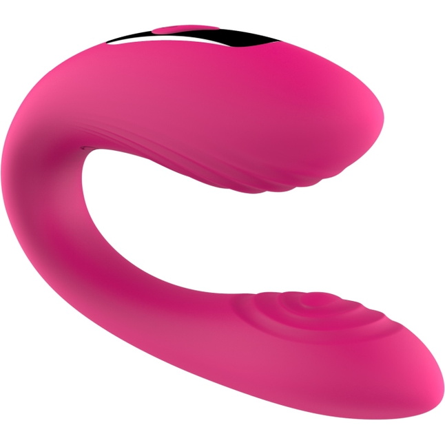 Розовый вибратор для пар с пультом ДУ. Фотография 6.