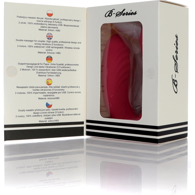 Розовый вибратор для пар с пультом ДУ. Фотография 8.