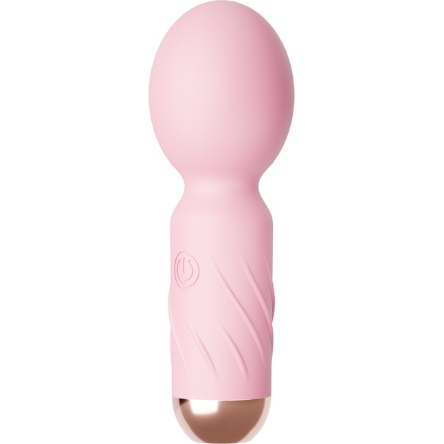 Розовый мини-вибратор - 11,5 см. Фотография 4.