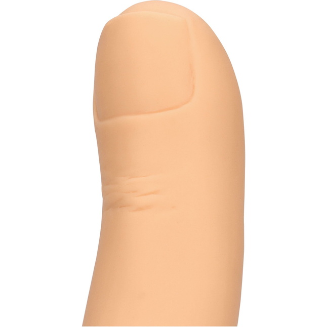 Телесный фаллоимитатор в форме пальца Thumbs Up - 17,2 см - S-line. Фотография 9.