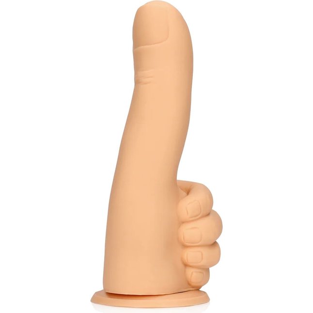 Телесный фаллоимитатор в форме пальца Thumbs Up - 17,2 см - S-line