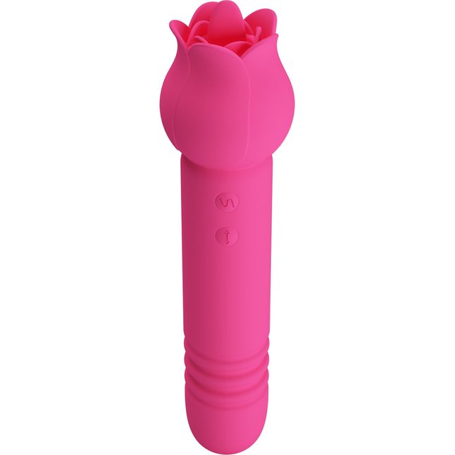 Розовый двусторонний вибратор Chaley - Pretty Love. Фотография 3.