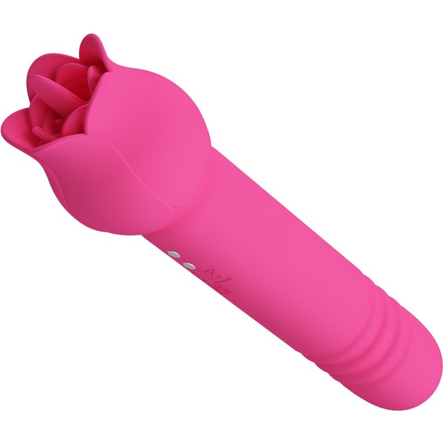 Розовый двусторонний вибратор Chaley - Pretty Love. Фотография 4.