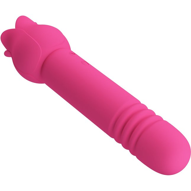 Розовый двусторонний вибратор Chaley - Pretty Love. Фотография 5.